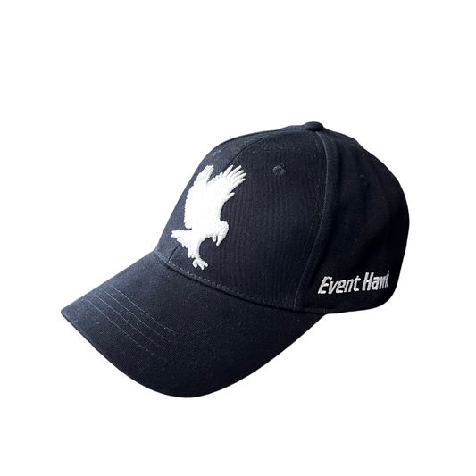 Black Event Hawk Hat - Adjustable Strap