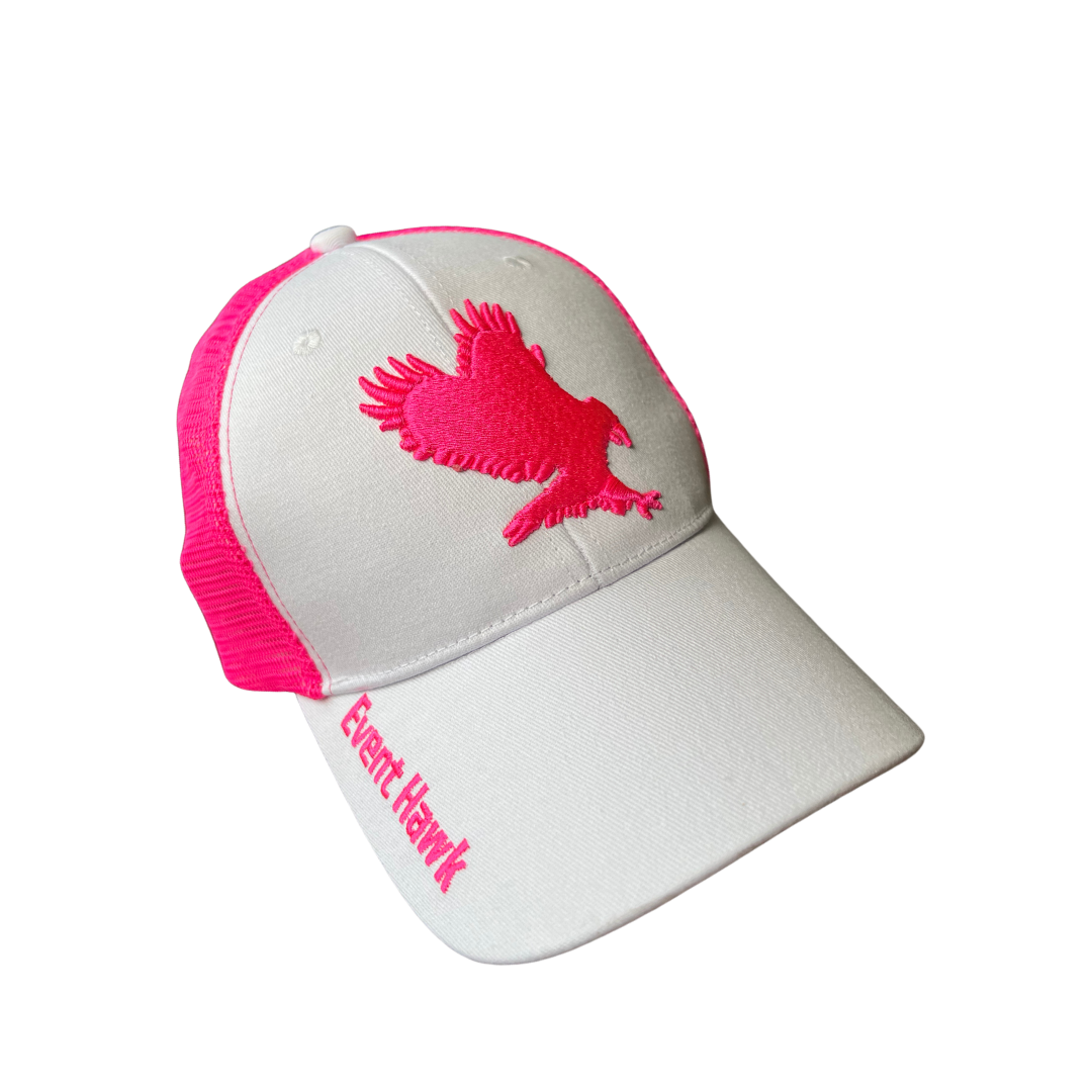 Pink Trucker Event Hawk Hat - Adjustable Strap